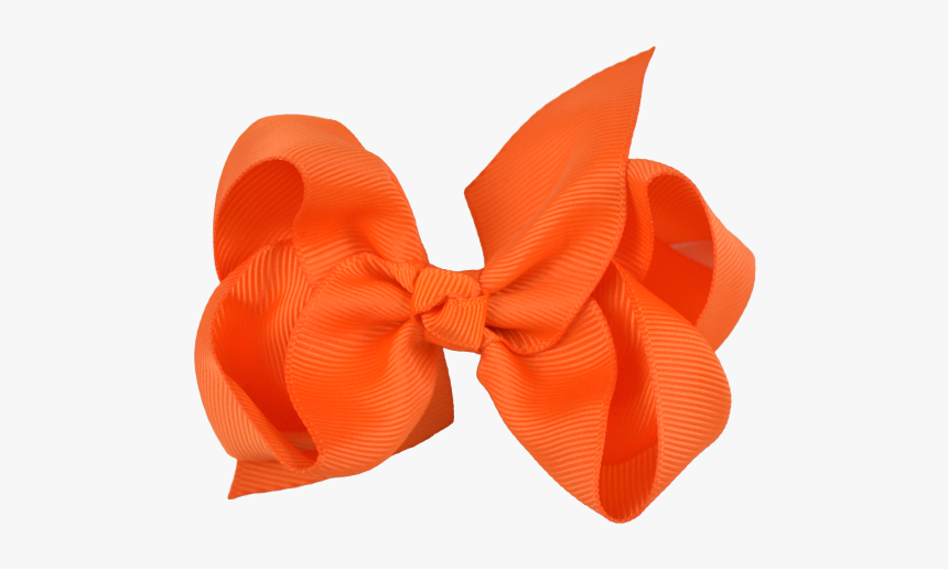 Ribbon Bow Png - Orange Ribbon Bow Png, Transparent Png, Free Download