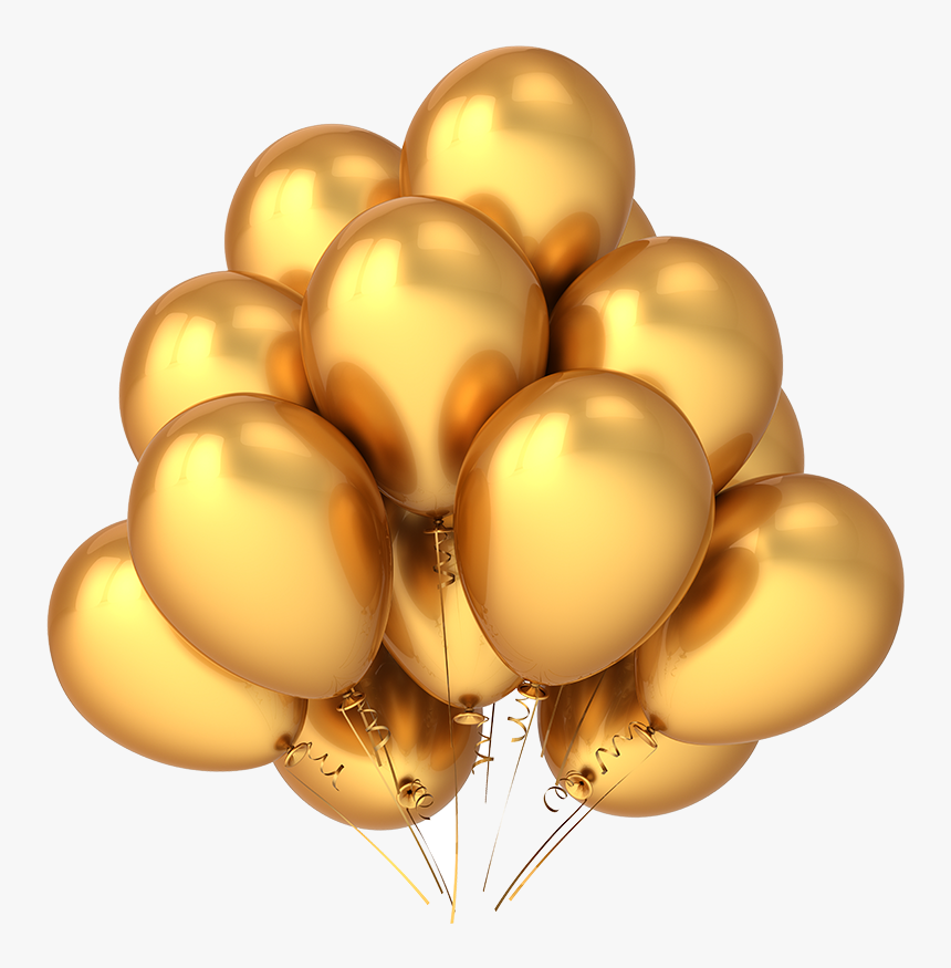 Transparent Balloons Transparent Png - Gold Balloons Vector, Png Download, Free Download