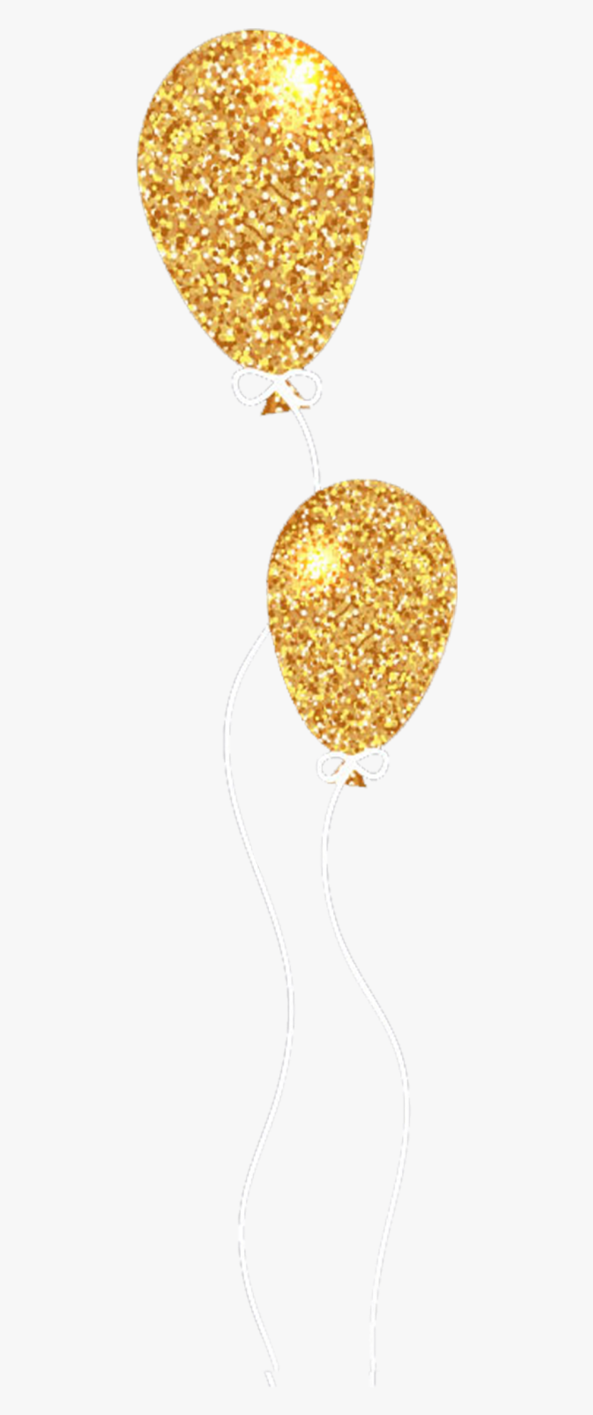 Gold Glitter Balloon Png , Png Download - Gold Glitter Balloons Clipart, Transparent Png, Free Download