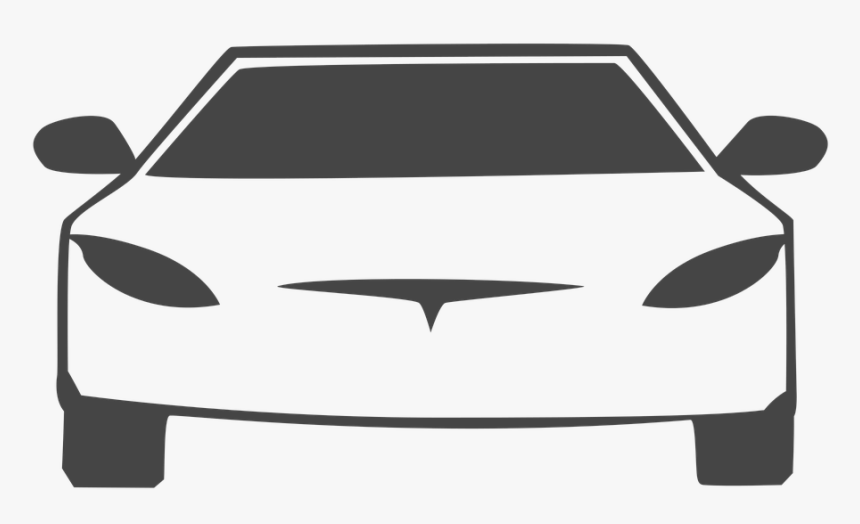 Car, Automobile, Tesla, Autonomous, Vector - Easy To Draw Tesla, HD Png Download, Free Download