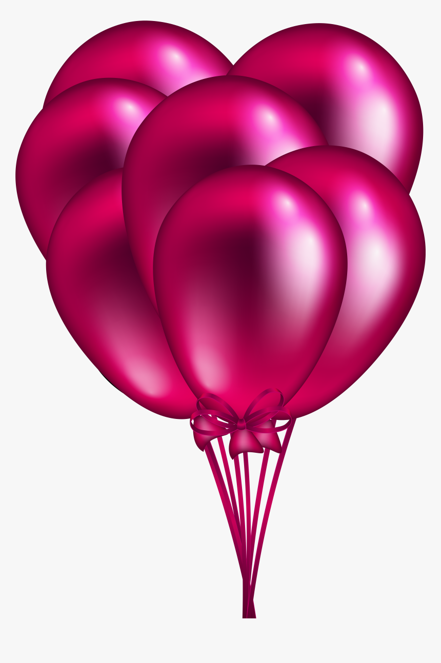 Pink Balloon Bunch Png Clip Art - Transparent Red Balloons Png, Png Download, Free Download