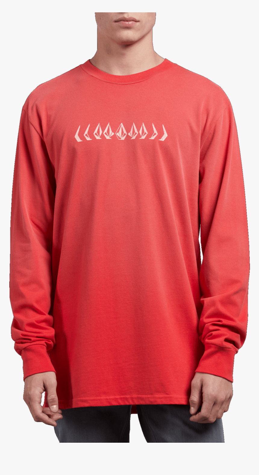 Volcom Stone Cycle Longsleeve Tee Spark Red - Volcom, HD Png Download, Free Download