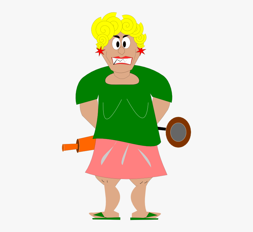 Housewife, Woman, Man, Angry, Blond - Mother In Law Png, Transparent Png, Free Download
