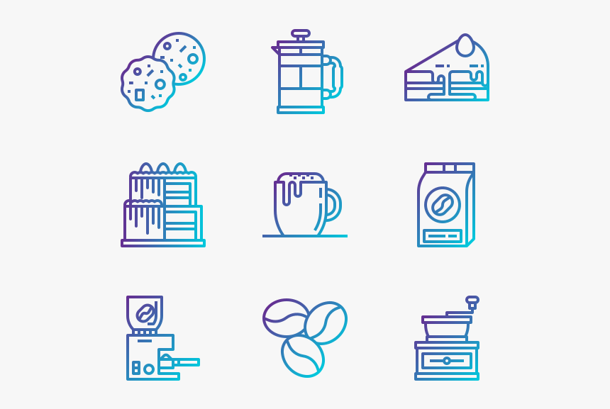 Coffee Shop - Data Management Flat Icon, HD Png Download, Free Download