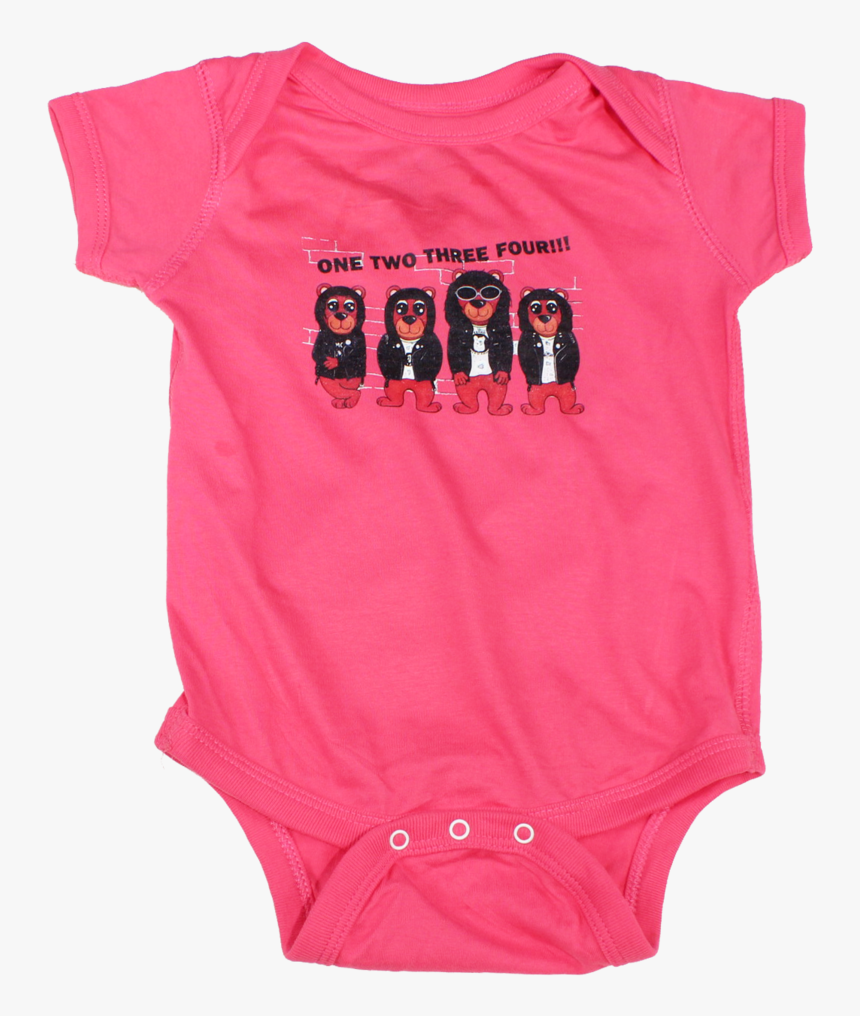 Hot Pink Teddy Rocket Ramones Onsie - Girl, HD Png Download, Free Download