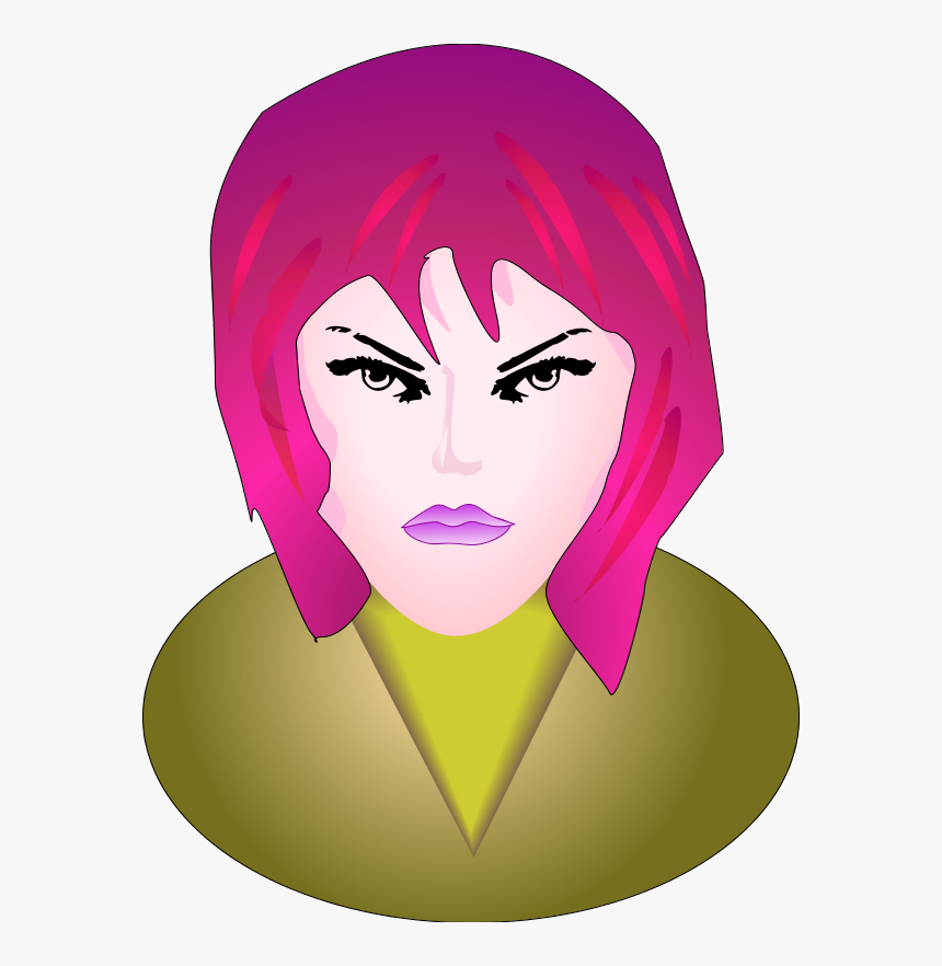 Large Woman Angry Face 66 - Gương Mặt Khó Chịu, HD Png Download, Free Download