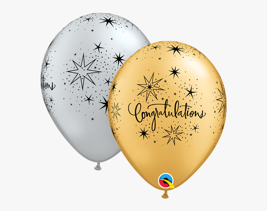 11 - Black And Gold Balloons Png, Transparent Png, Free Download