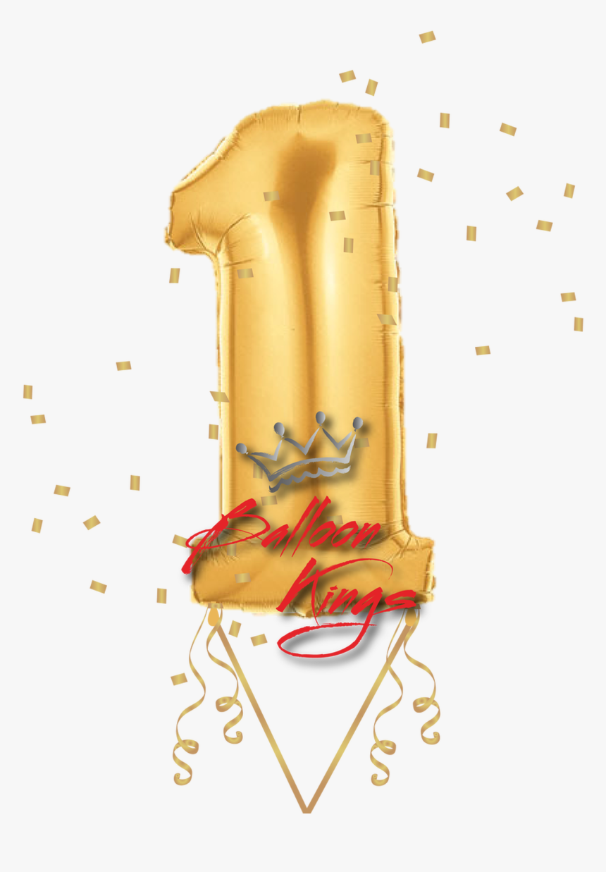 Gold Number - Balloon Gold Number Png, Transparent Png, Free Download