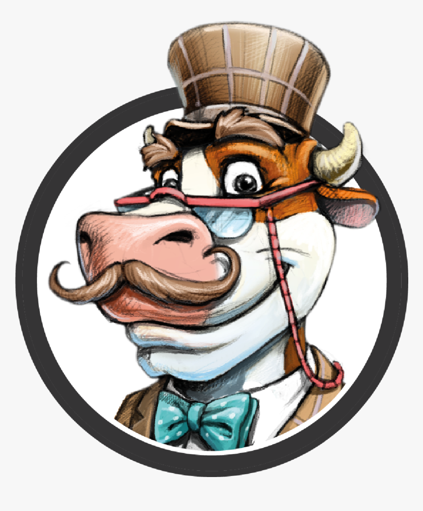 Vintage Cash Cow Logo, HD Png Download, Free Download