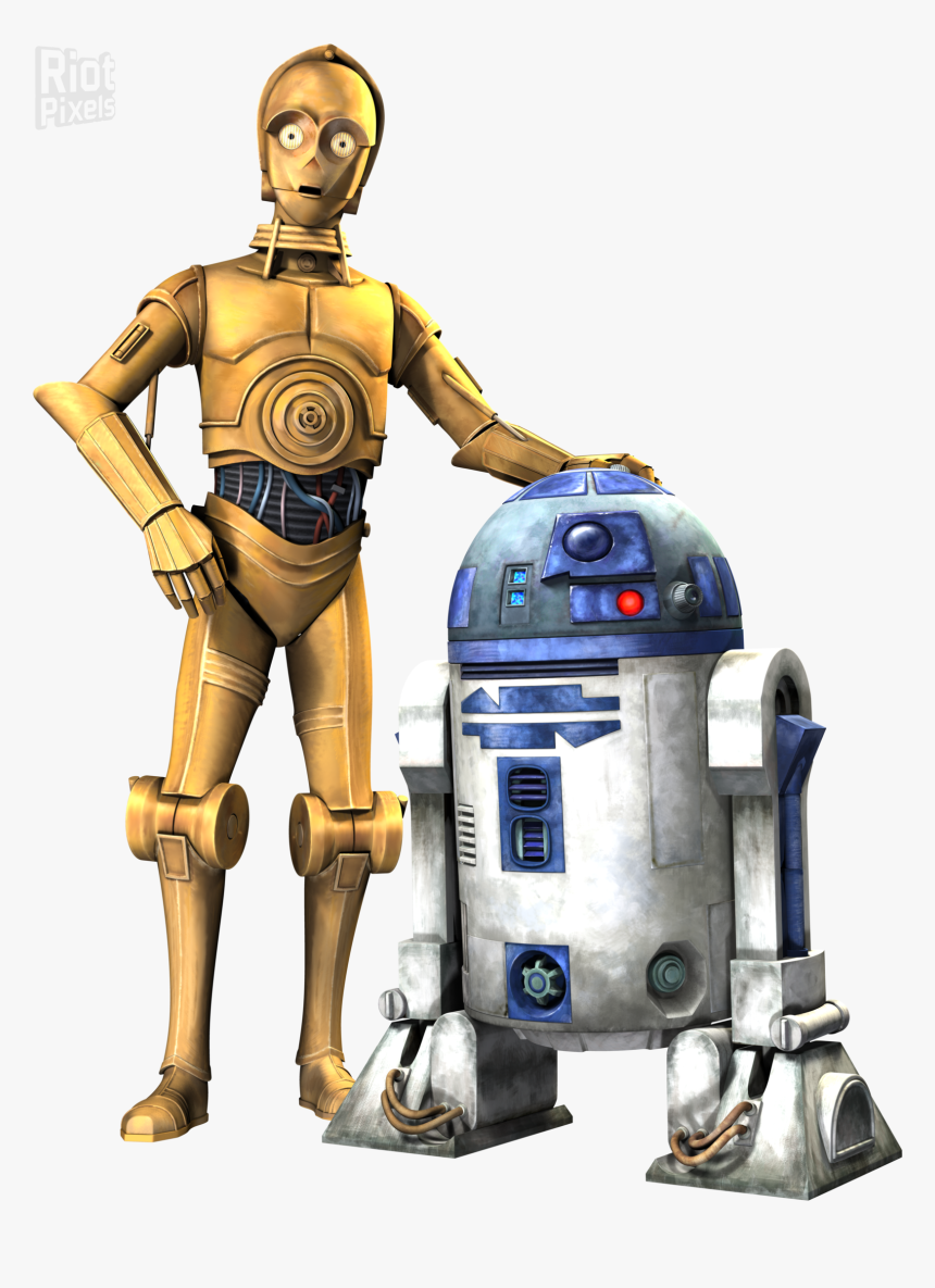 Transparent C3po Clipart - R2d2 And C3po Clone Wars, HD Png Download, Free Download