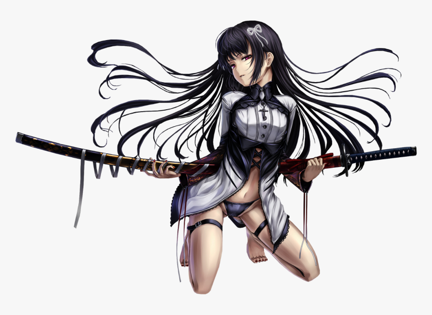 Manga Fille Au Sabre - Fille Manga Png, Transparent Png, Free Download