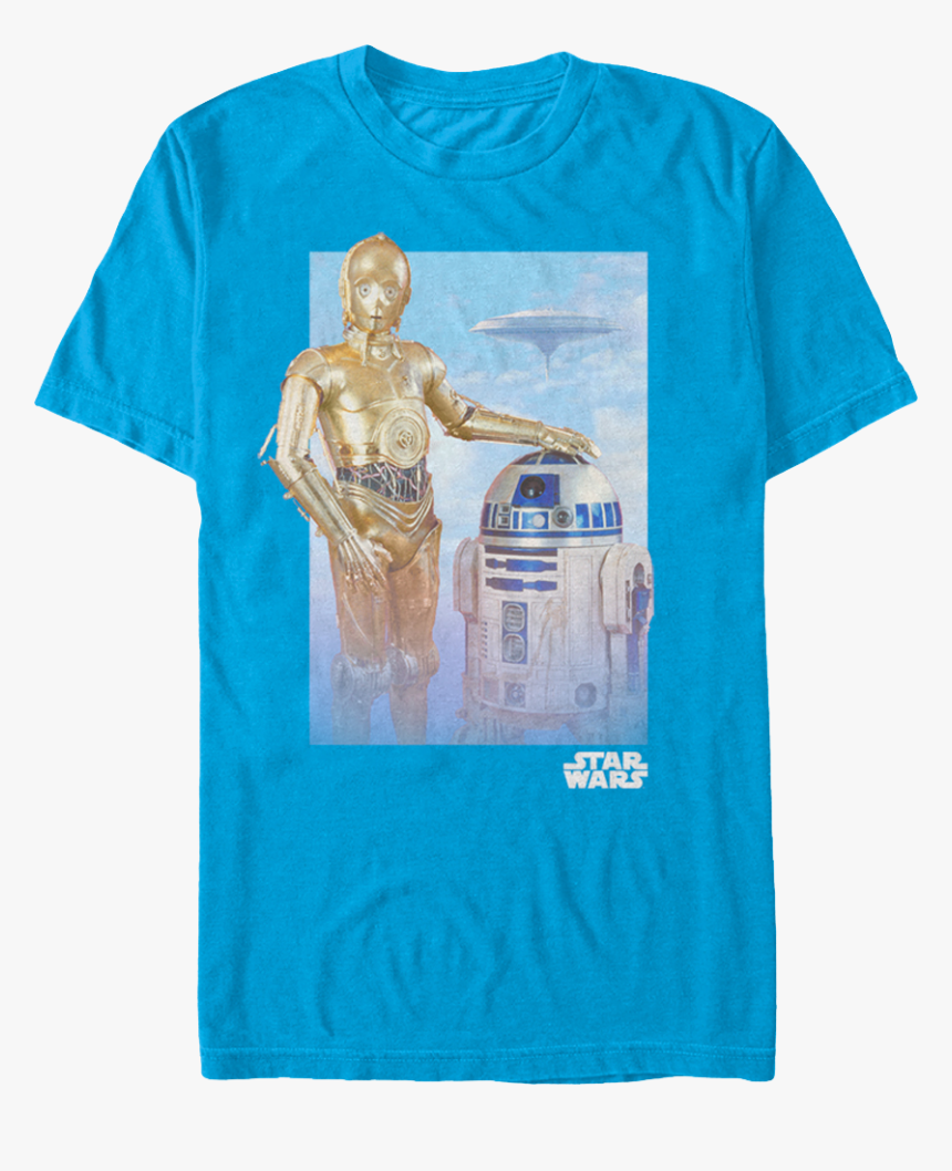 C 3po And R2 D2 Star Wars T Shirt - Star Wars, HD Png Download, Free Download