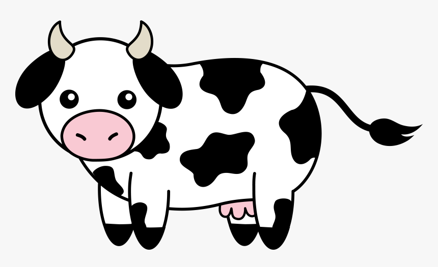 Cartoon Picture Of A Cow - Cow Clipart Transparent Background, HD Png  Download - kindpng