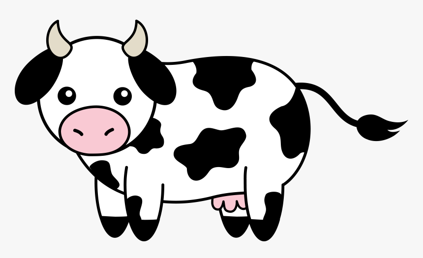 Cartoon Picture Of A Cow - Cow Clipart Transparent Background, HD Png Download, Free Download