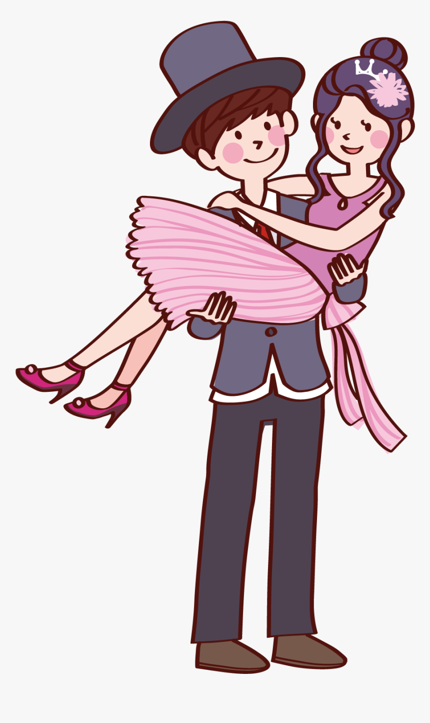 Couples Clip Fall In Love - Couple Cartoon Images In Hd, HD Png Download, Free Download