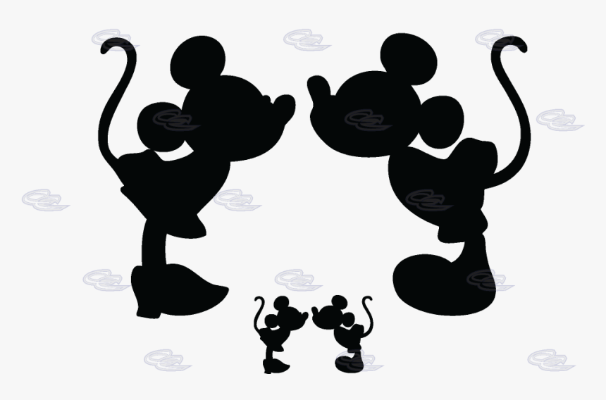 Mickey Mouse Minnie Mouse Epic Mickey Silhouette The - Minnie And Mickey Mouse, HD Png Download, Free Download