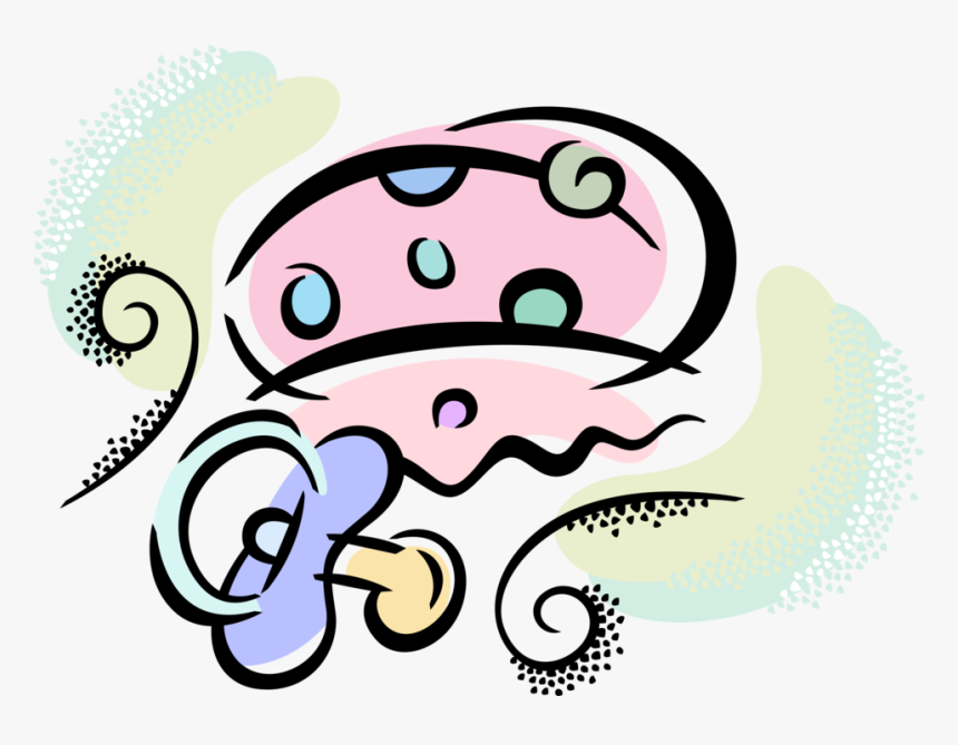 Vector Illustration Of Newborn Infant Baby Pacifier, HD Png Download, Free Download