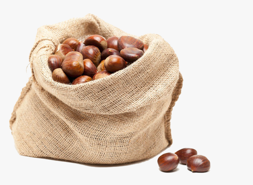 Picture Freeuse Sweet Chestnut Hessian Fabric - Bag Of Chestnuts, HD Png Download, Free Download