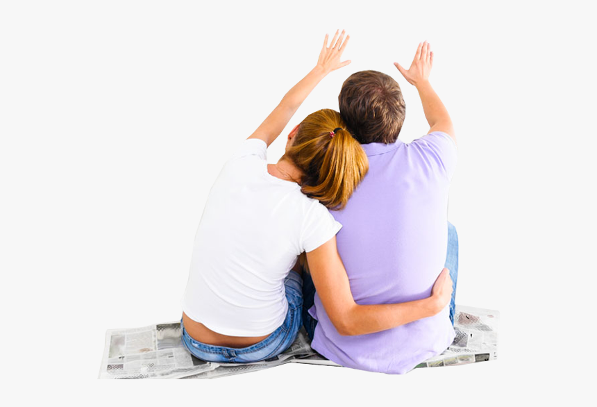 Couple Sitting Png - Couple Sitting Back Png, Transparent Png, Free Download