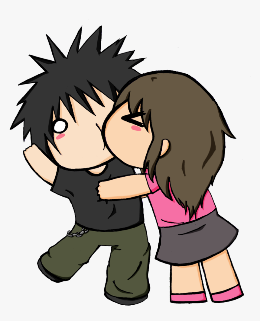 Couples Hug Cartoon Png, Transparent Png, Free Download