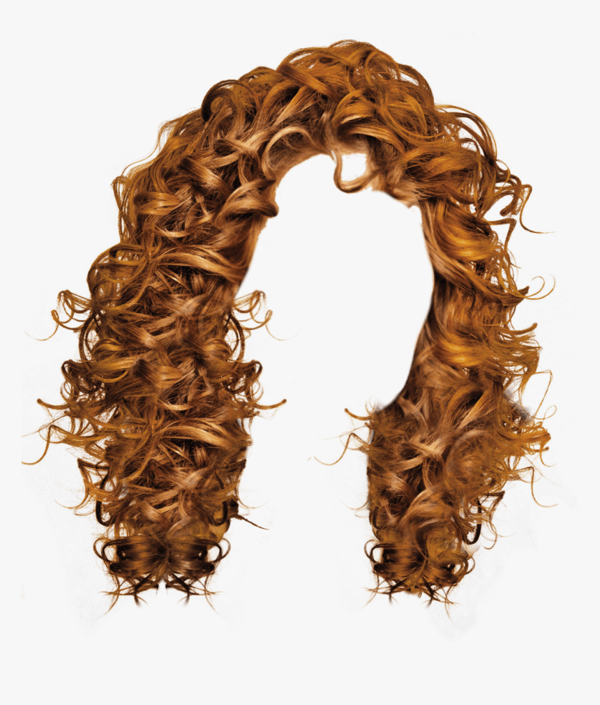 Wig - Transparent Curly Hair Png, Png Download, Free Download