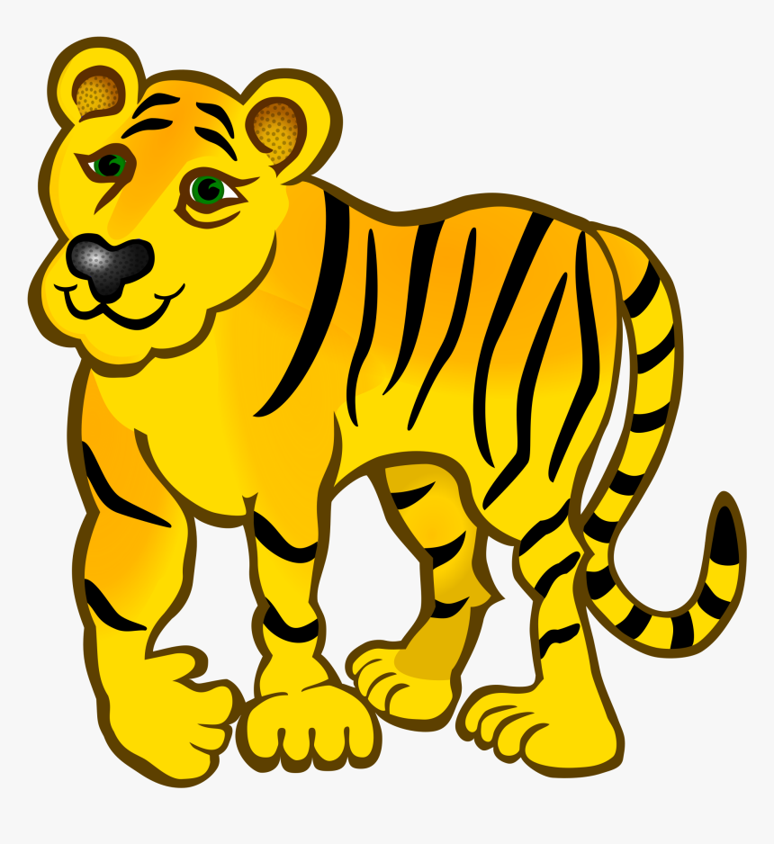 Coloured Big Image Png - Colouring Picture Of Tiger, Transparent Png, Free Download