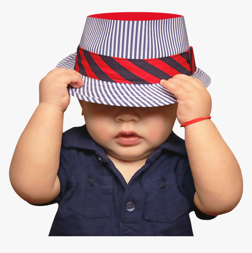 Cute Baby With Hat Png Image - Infant, Transparent Png, Free Download