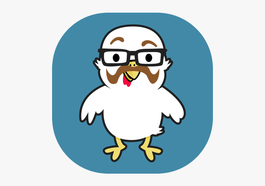 Tall Chicken Sticker - Cartoon, HD Png Download, Free Download