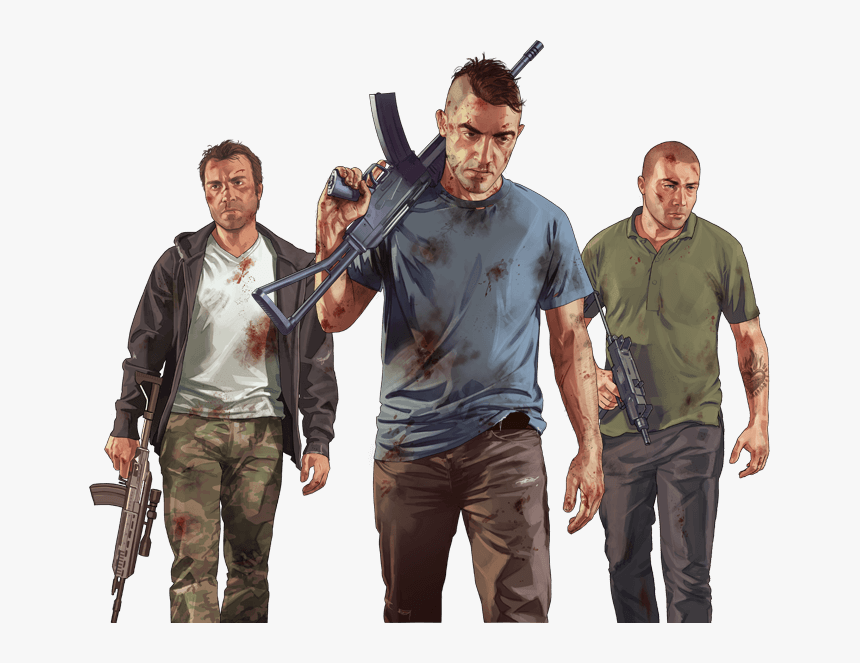 Gta V Characters Png - Gta V Original Character, Transparent Png, Free Download