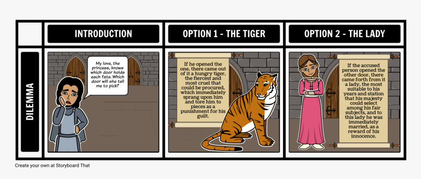 Lady Or The Tiger Dilemma - Lady Or The Tiger Introduction, HD Png Download, Free Download