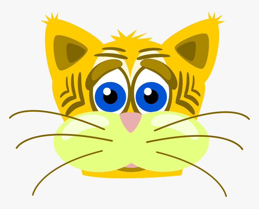 Sad Cat Face Clipart, HD Png Download, Free Download