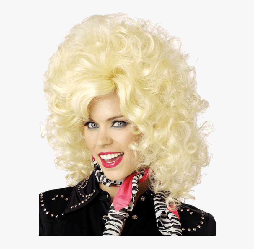 Dolly Parton Curly Blonde Wig - Big Blonde Wig, HD Png Download, Free Download