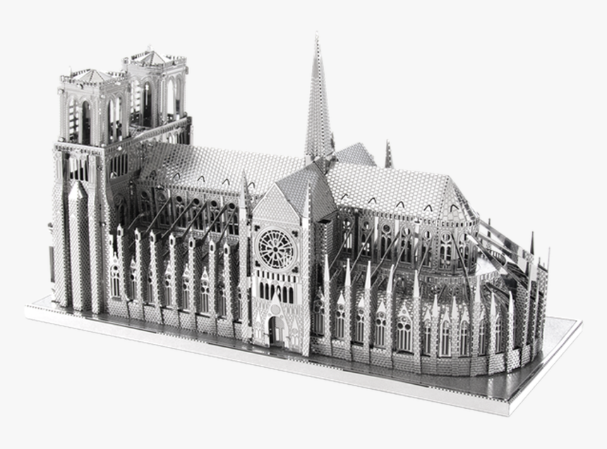 Notre Dame Metal Model Kit - Metal Earth Iconx Notre Dame, HD Png Download, Free Download