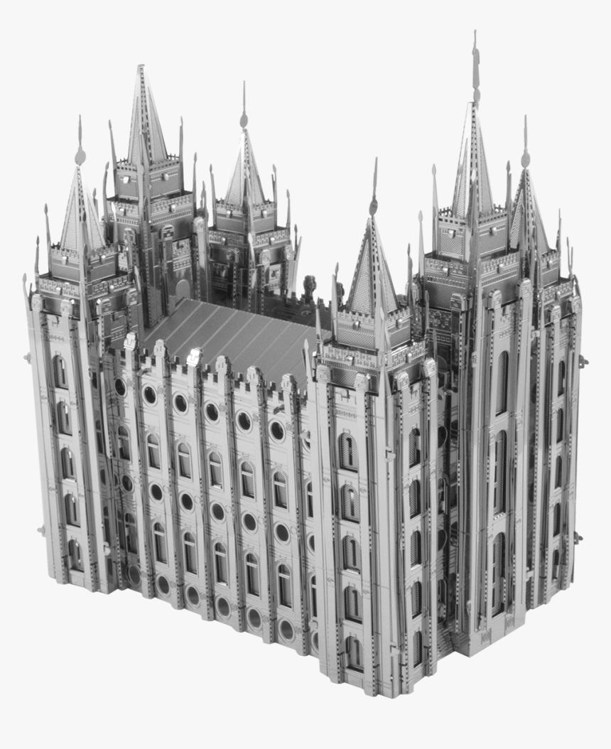 Picture Of Salt Lake City Temple - Metal Earth Salt Lake Temple, HD Png Download, Free Download