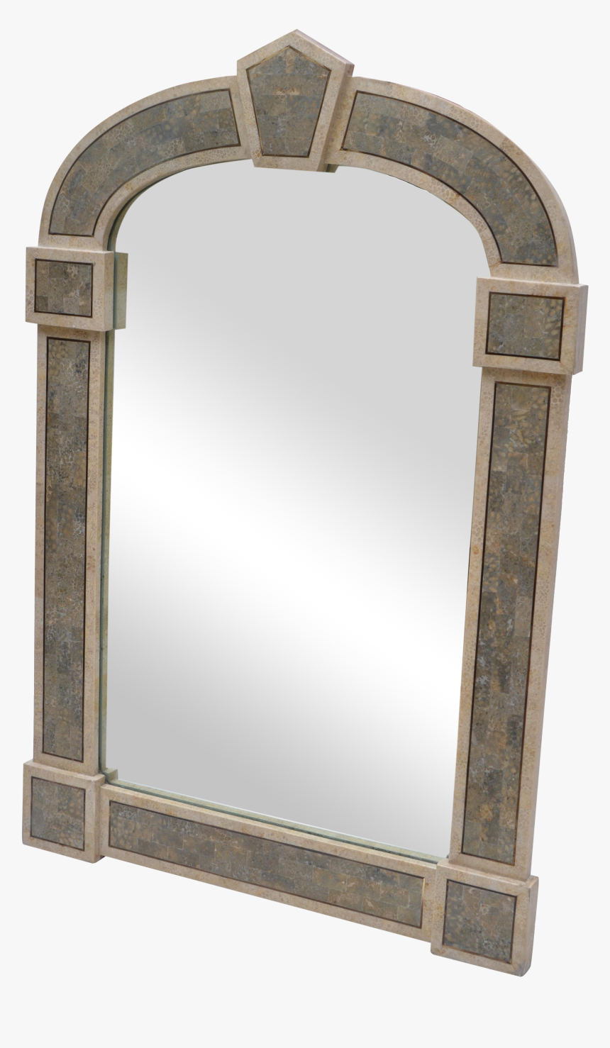 Tessellated Stone Over Wood Gothic Shaped Wall Mirror - Arch, HD Png Download, Free Download
