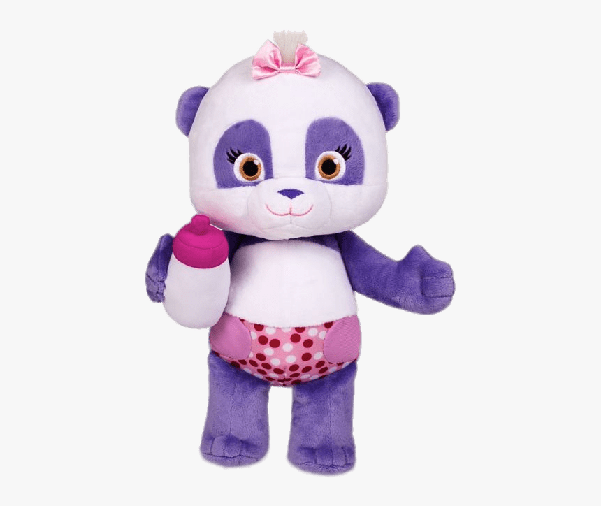 Word Party Lulu The Panda Holding Milk Bottle - Lulu Word Party Toy, HD Png Download, Free Download