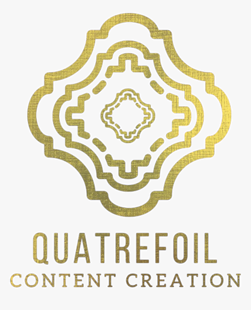 Quatrefoil Gold Black Logo - Graphic Design, HD Png Download, Free Download