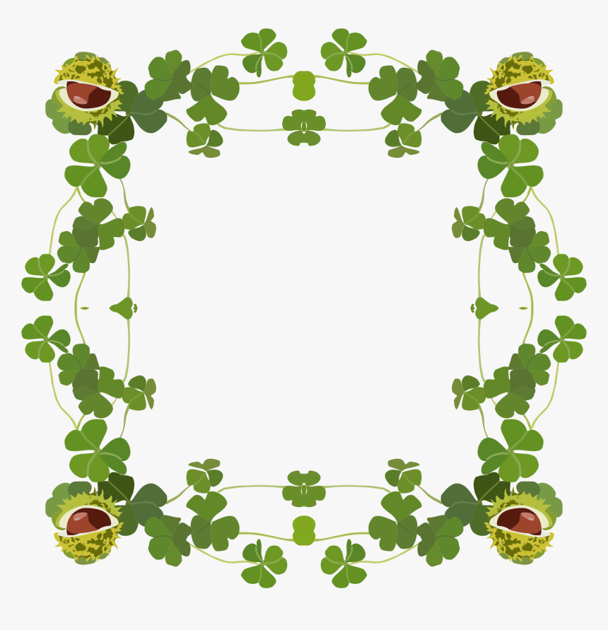 Clover Frame Clip Arts - St Patricks Day Clip Art Border, HD Png Download, Free Download