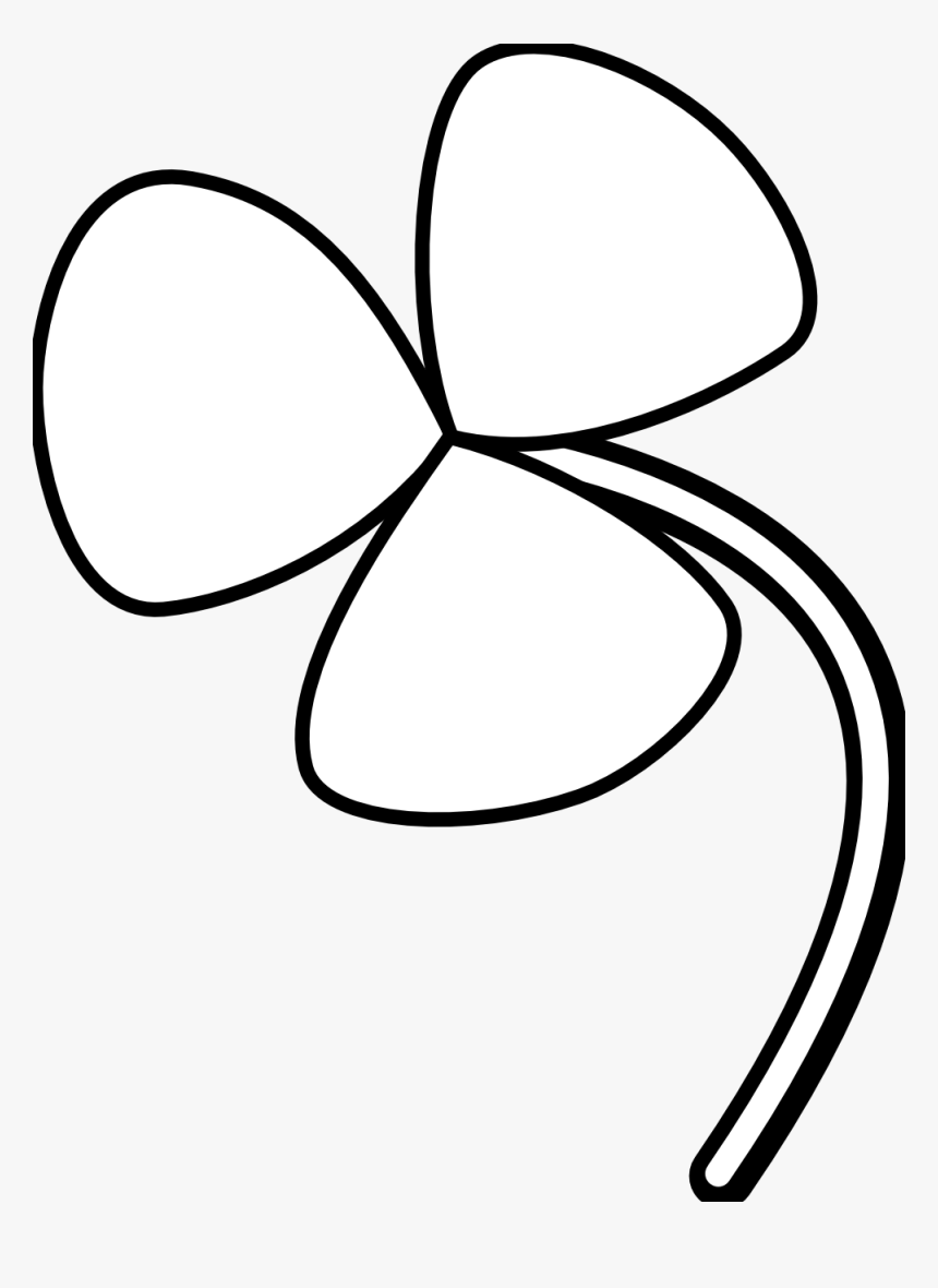 Three Leaves Flower Drawing, HD Png Download, Free Download