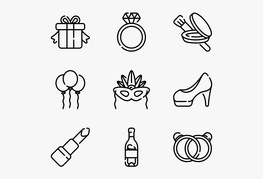 Bachelorette Party Png - Birthday Vector Icon, Transparent Png, Free Download