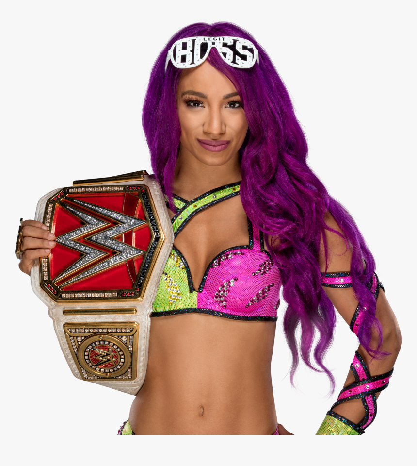 Sasha Banks Png - Sasha Banks Wwe Raw Womens Champion, Transparent Png, Free Download