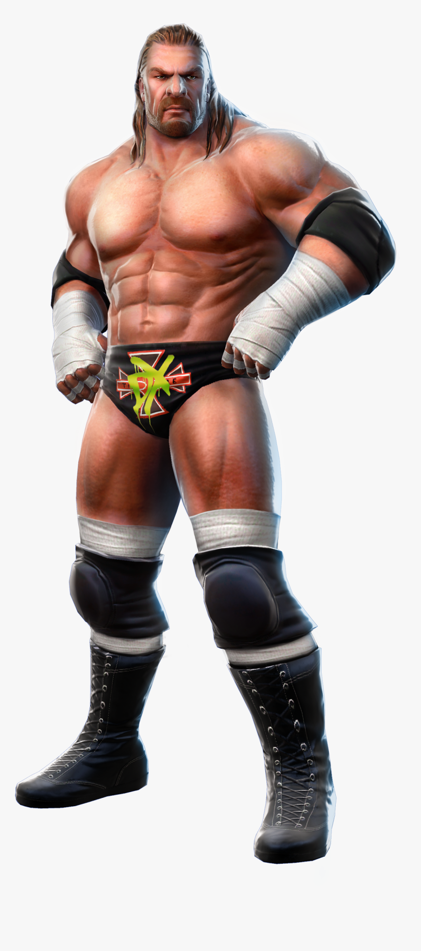 Edge Drawing Wwe All Stars - Draw Wwe Triple H, HD Png Download, Free Download