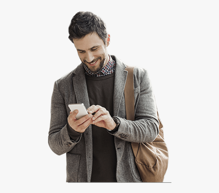 Transparent Homme Png - Someone Checking On The Phone, Png Download, Free Download