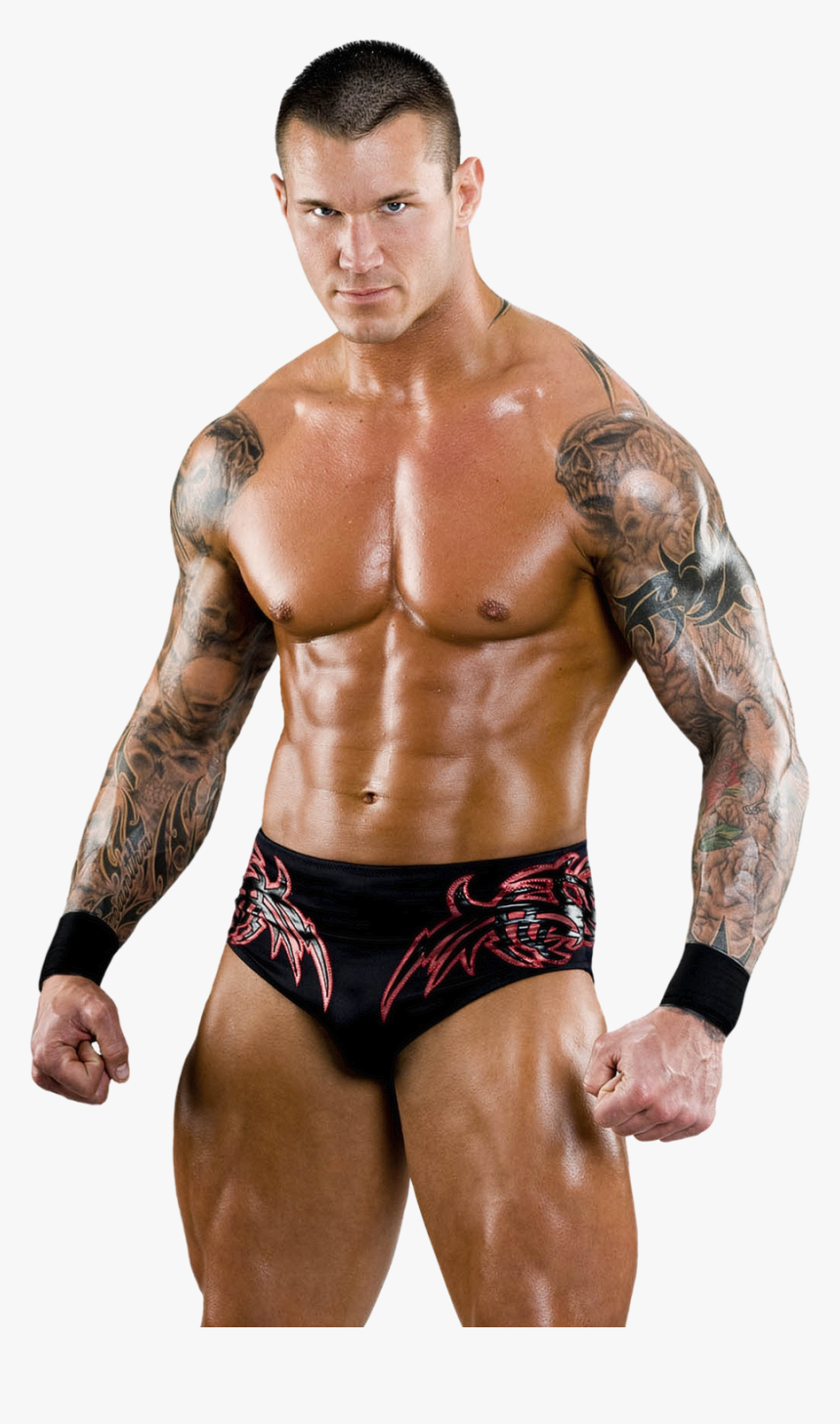 Clip Art Muscle Men Wrestling - Wwe Randy Orton Body, HD Png Download, Free Download