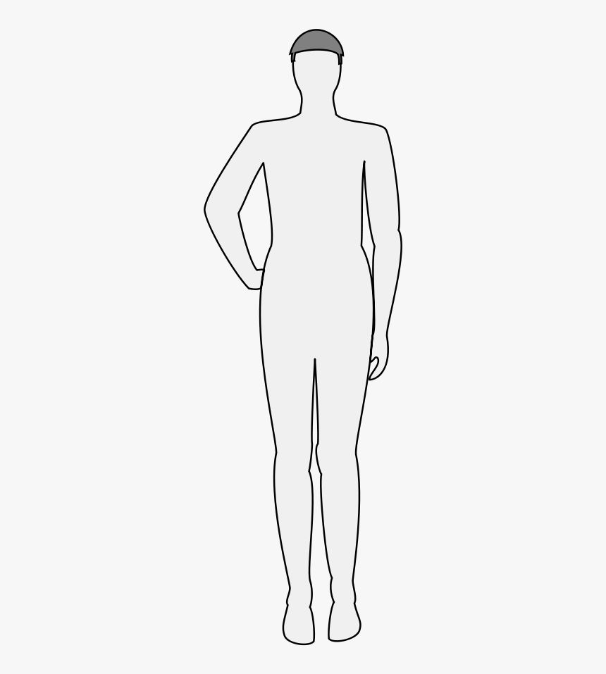 Silhouette Human Body Finger Clip Art - Female Body White Silhouette, HD Png Download, Free Download