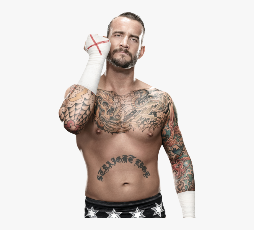 Wwe Superstar Cm Punk Tattoos - Cm Punk Png, Transparent Png, Free Download