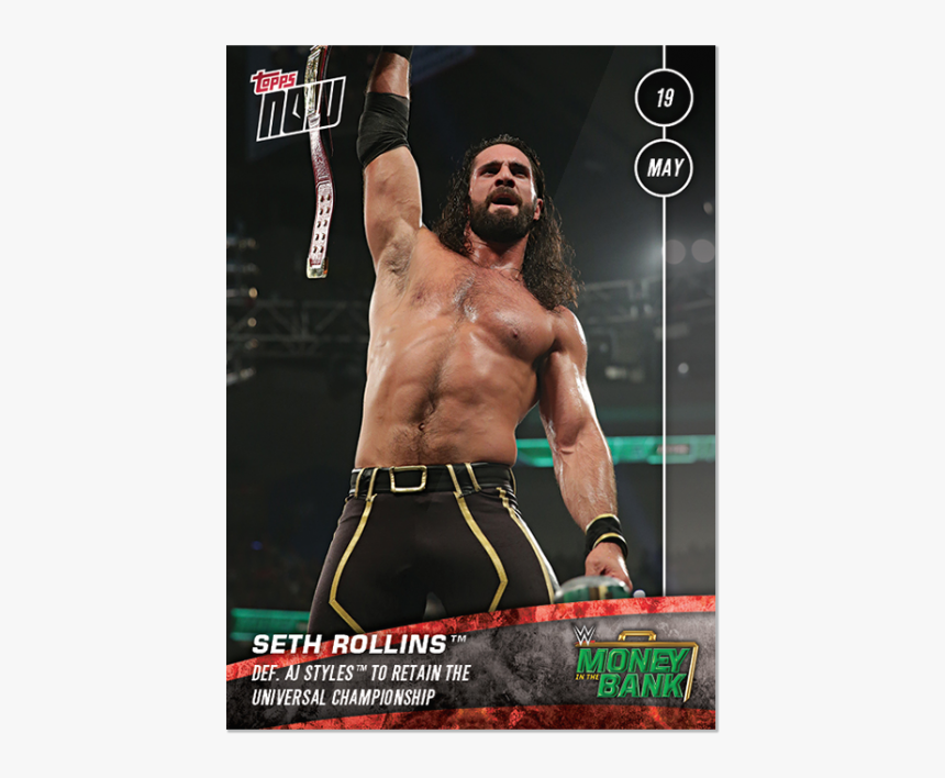 Wwe Topps Now® Card - Seth Rollins Money In The Bank 2019, HD Png Download, Free Download