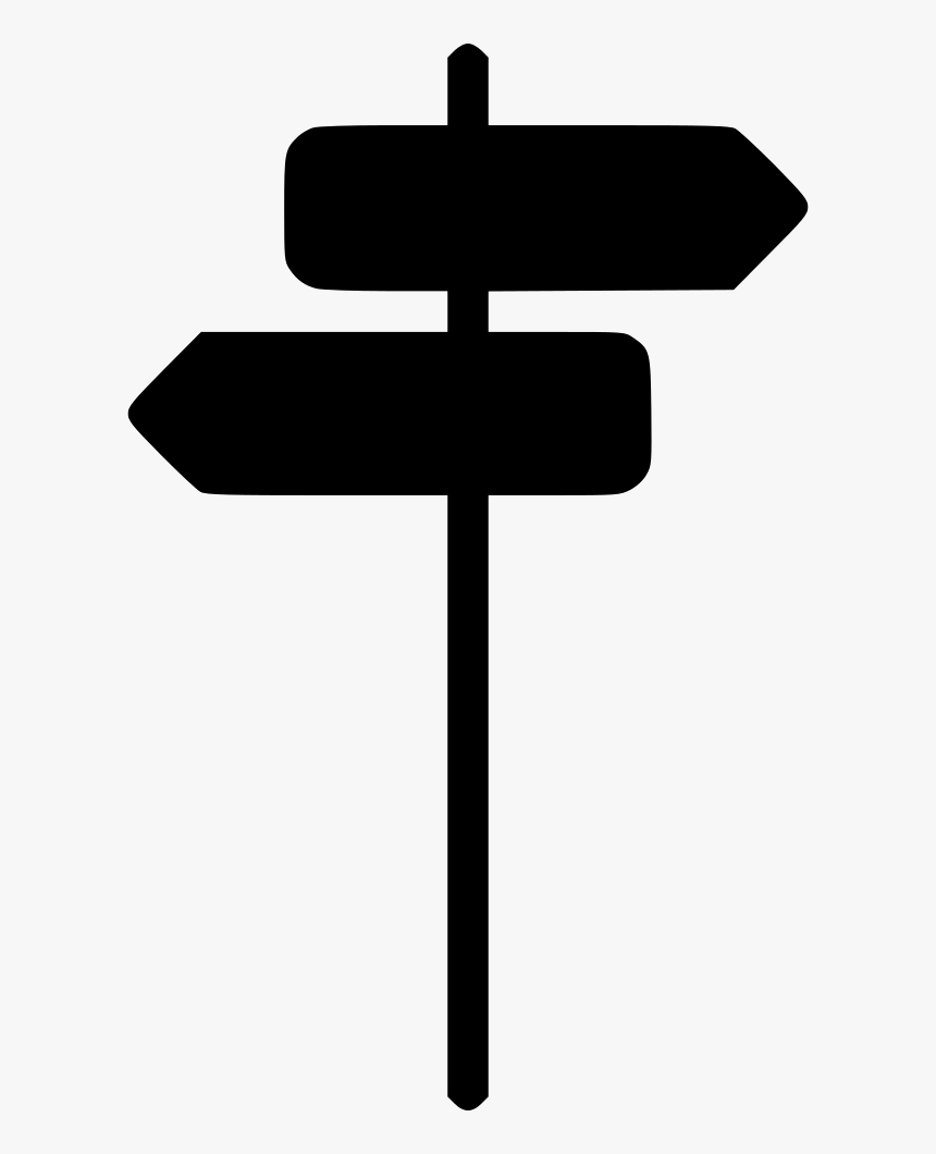 Direction Sign Arrow Back Next Street Traffic Comments - Cross, HD Png Download, Free Download