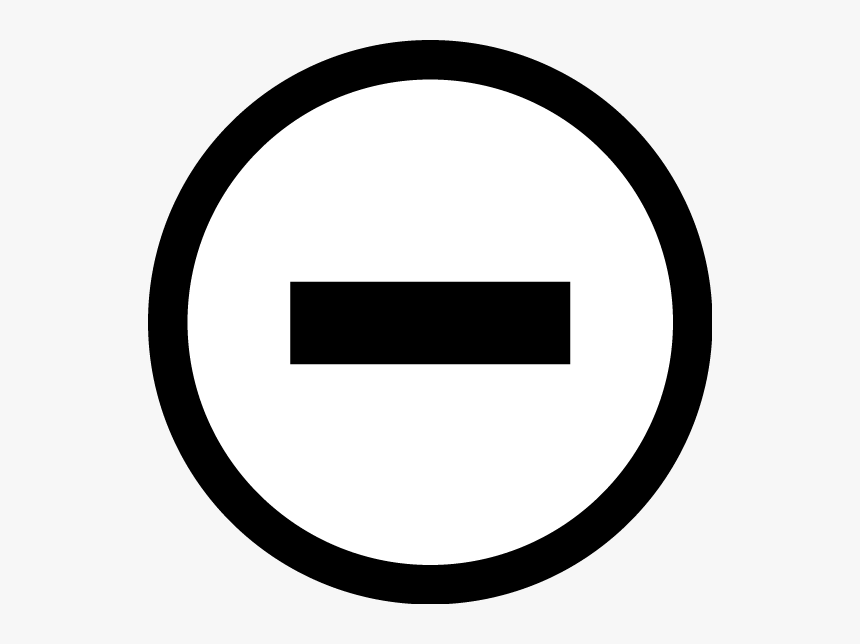 Negative Sign - Creative Commons No Derivatives, HD Png Download, Free Download