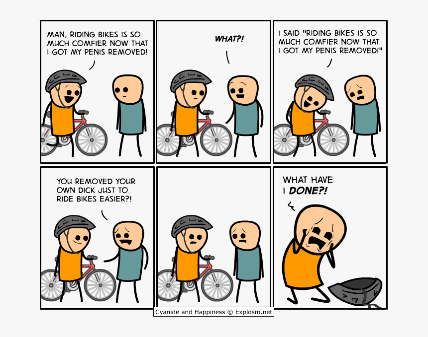 Cyanide And Happiness Bike, HD Png Download, Free Download